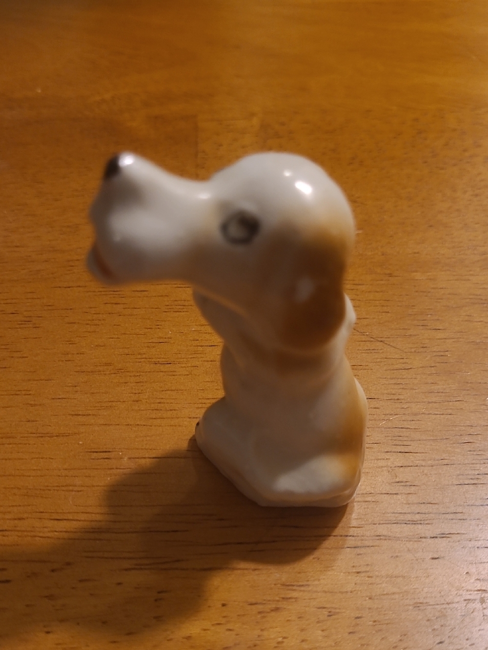 Vtg Glazed Brown White Hound Dog Japen